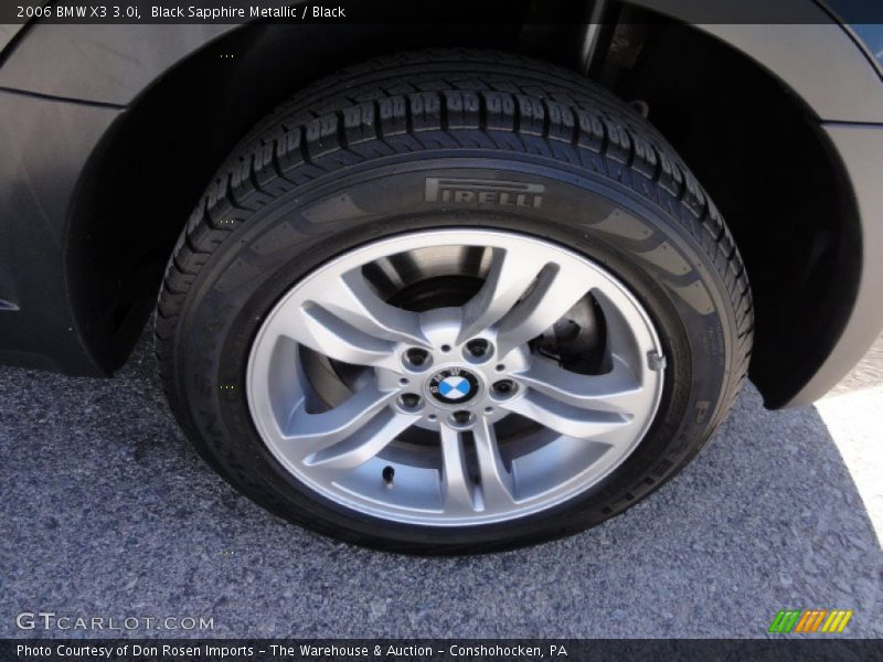 Black Sapphire Metallic / Black 2006 BMW X3 3.0i