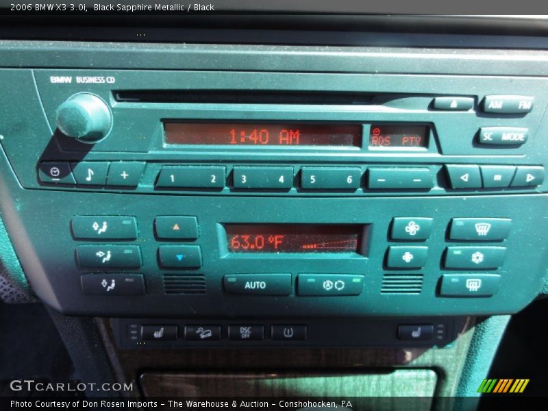Black Sapphire Metallic / Black 2006 BMW X3 3.0i