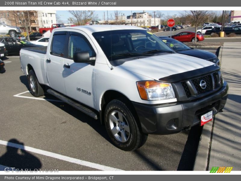 Blizzard White / Charcoal 2008 Nissan Titan XE Crew Cab 4x4