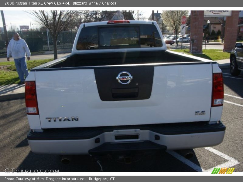 Blizzard White / Charcoal 2008 Nissan Titan XE Crew Cab 4x4