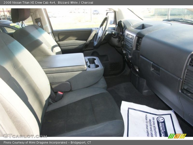 Blizzard White / Charcoal 2008 Nissan Titan XE Crew Cab 4x4
