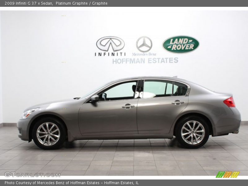 Platinum Graphite / Graphite 2009 Infiniti G 37 x Sedan