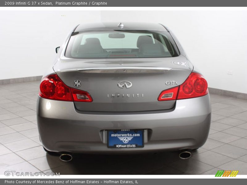 Platinum Graphite / Graphite 2009 Infiniti G 37 x Sedan