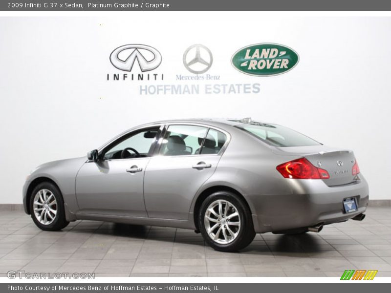 Platinum Graphite / Graphite 2009 Infiniti G 37 x Sedan