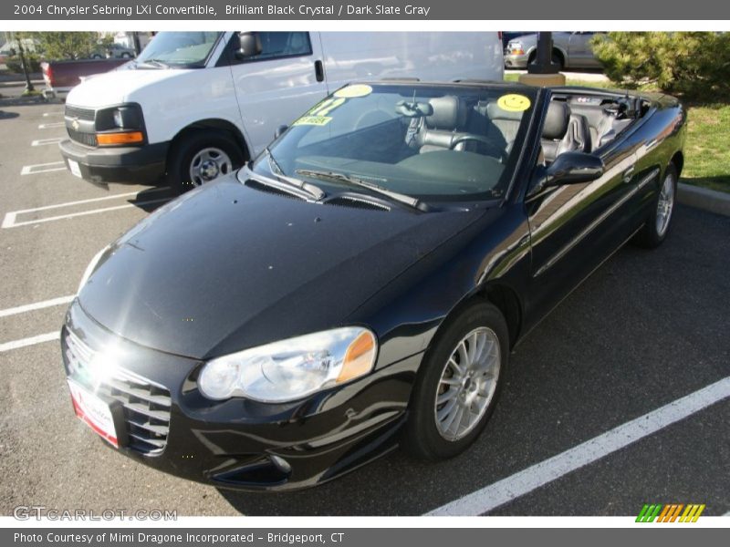 Brilliant Black Crystal / Dark Slate Gray 2004 Chrysler Sebring LXi Convertible