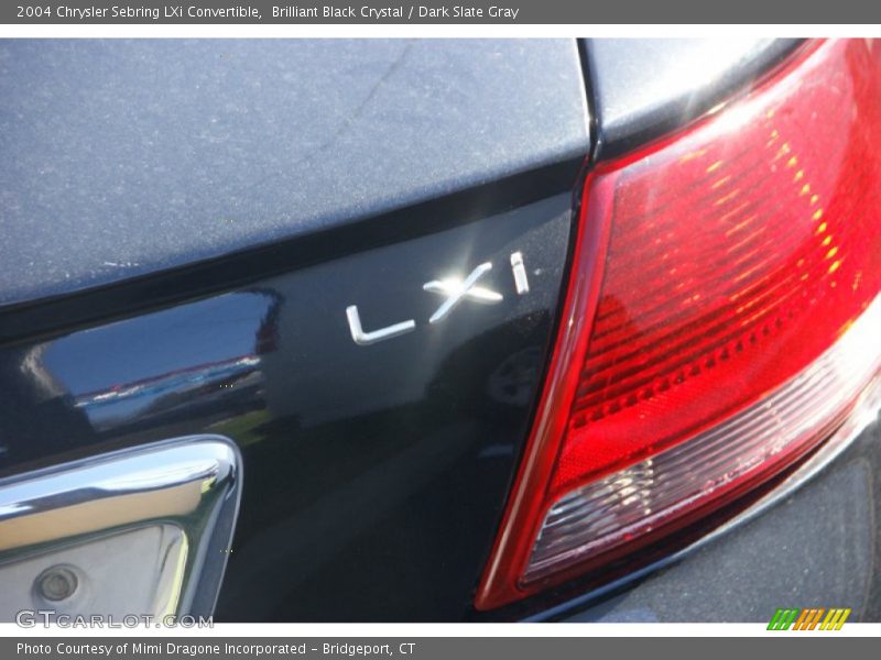 Brilliant Black Crystal / Dark Slate Gray 2004 Chrysler Sebring LXi Convertible