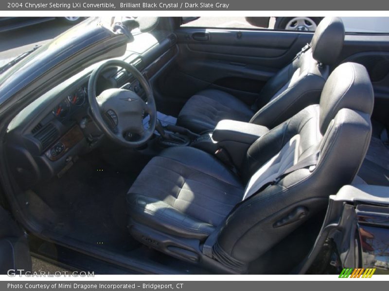Brilliant Black Crystal / Dark Slate Gray 2004 Chrysler Sebring LXi Convertible