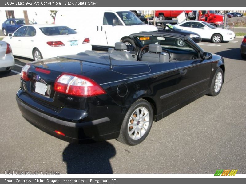 Black / Slate Gray 2004 Saab 9-3 Arc Convertible