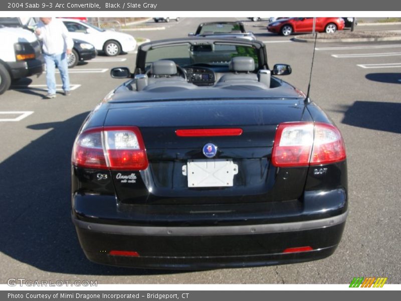 Black / Slate Gray 2004 Saab 9-3 Arc Convertible