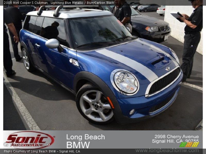 Lightning Blue Metallic / Blue/Carbon Black 2008 Mini Cooper S Clubman