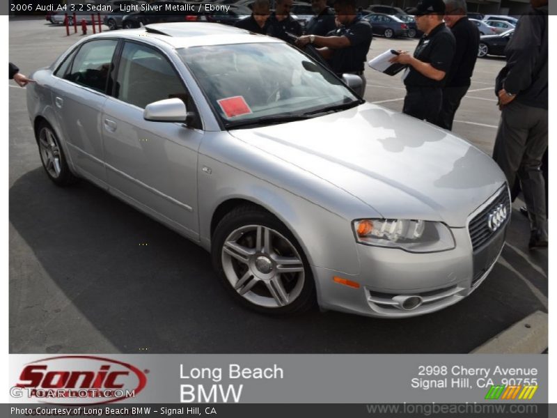 Light Silver Metallic / Ebony 2006 Audi A4 3.2 Sedan