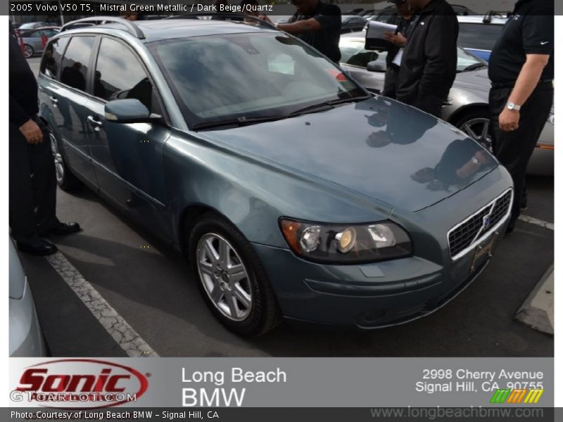 Mistral Green Metallic / Dark Beige/Quartz 2005 Volvo V50 T5