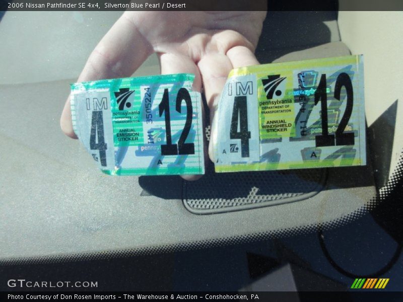 Silverton Blue Pearl / Desert 2006 Nissan Pathfinder SE 4x4