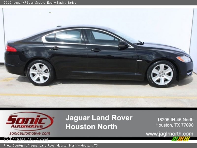 Ebony Black / Barley 2010 Jaguar XF Sport Sedan
