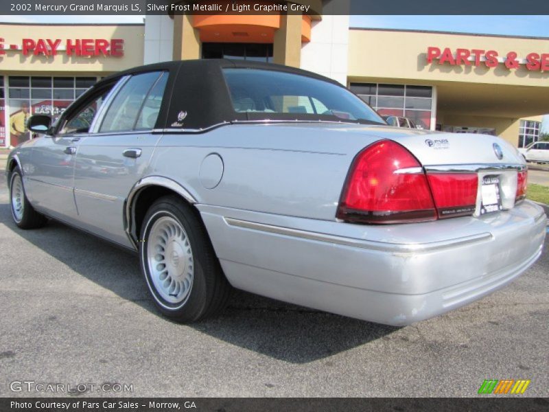 Silver Frost Metallic / Light Graphite Grey 2002 Mercury Grand Marquis LS