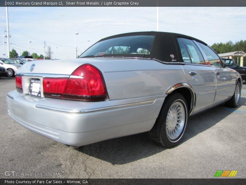 Silver Frost Metallic / Light Graphite Grey 2002 Mercury Grand Marquis LS