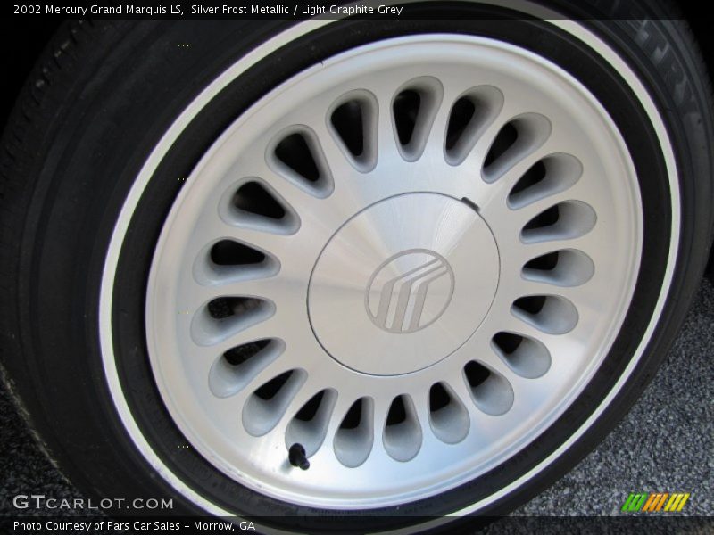 Silver Frost Metallic / Light Graphite Grey 2002 Mercury Grand Marquis LS