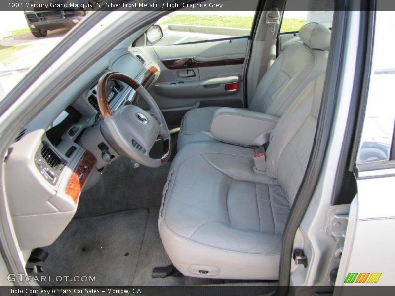 Silver Frost Metallic / Light Graphite Grey 2002 Mercury Grand Marquis LS