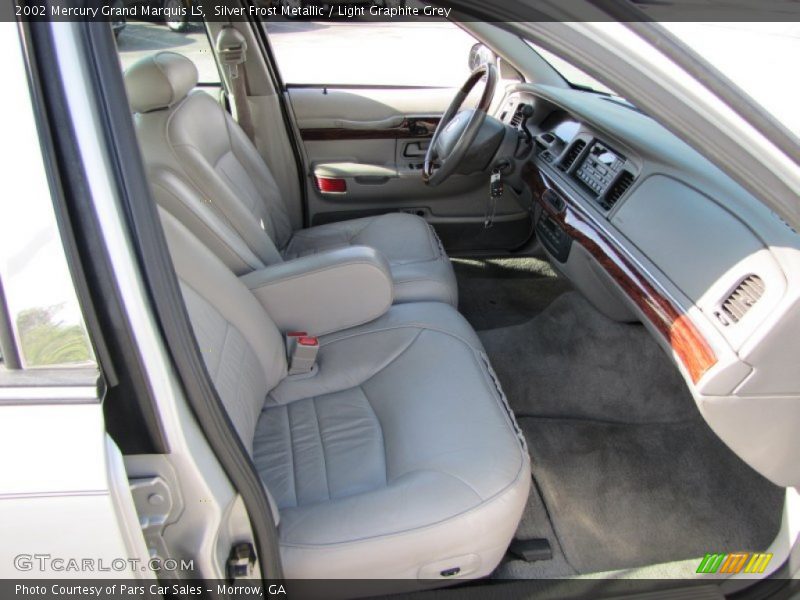 Silver Frost Metallic / Light Graphite Grey 2002 Mercury Grand Marquis LS