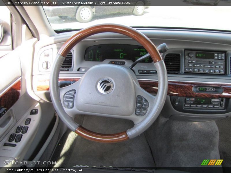 Silver Frost Metallic / Light Graphite Grey 2002 Mercury Grand Marquis LS