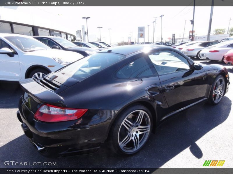 Black / Black 2009 Porsche 911 Turbo Coupe