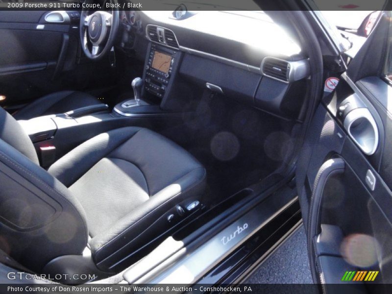 Black / Black 2009 Porsche 911 Turbo Coupe