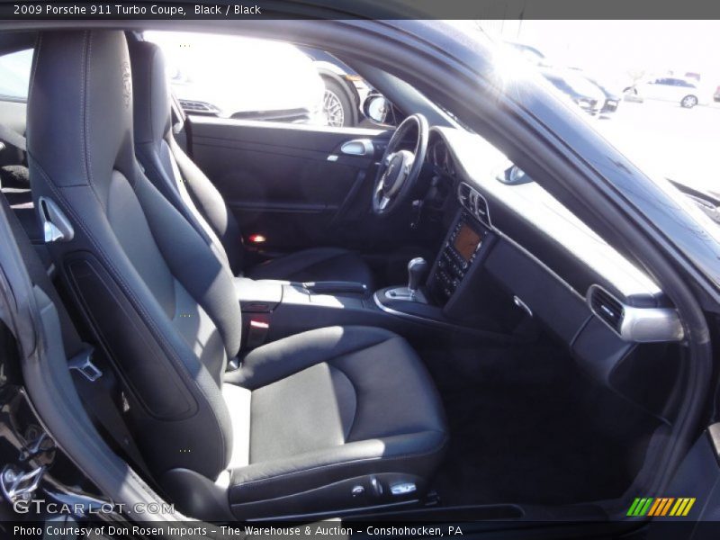 Black / Black 2009 Porsche 911 Turbo Coupe