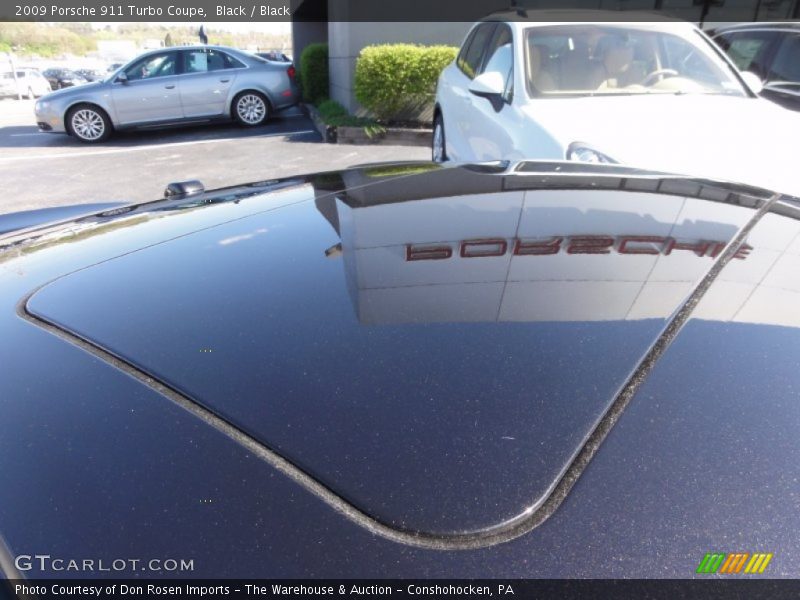 Black / Black 2009 Porsche 911 Turbo Coupe