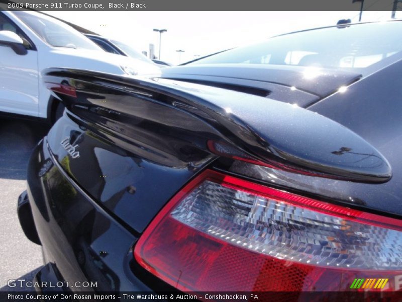 Black / Black 2009 Porsche 911 Turbo Coupe