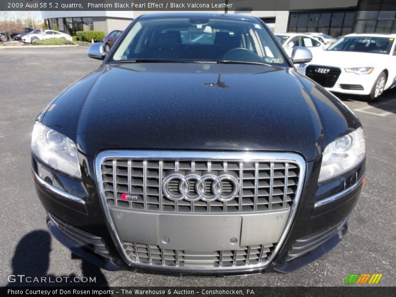 Phantom Black Pearl Effect / Black Valcona Leather 2009 Audi S8 5.2 quattro