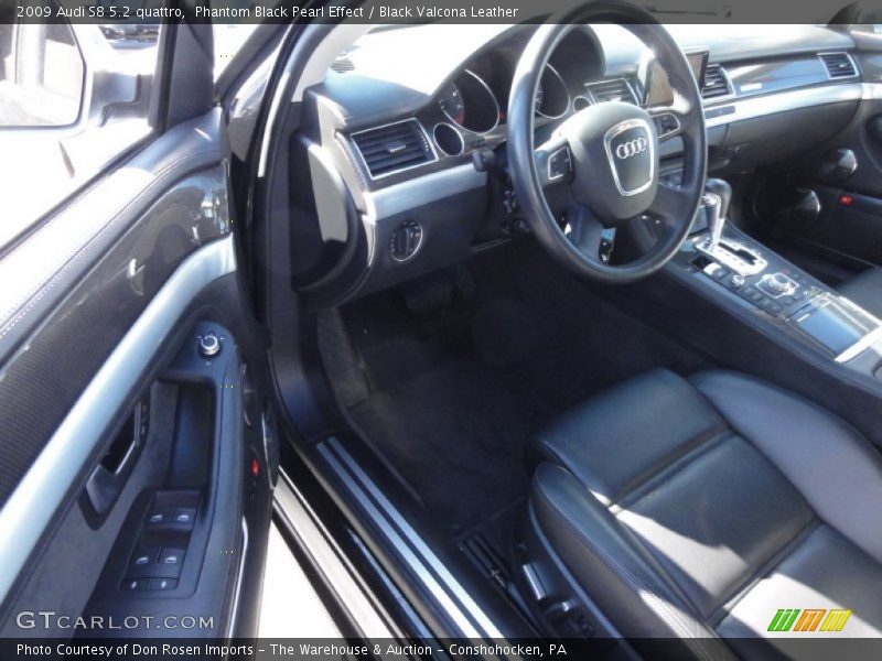 Phantom Black Pearl Effect / Black Valcona Leather 2009 Audi S8 5.2 quattro