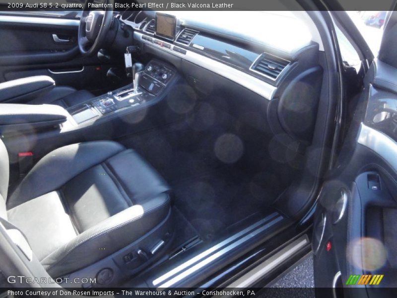 Phantom Black Pearl Effect / Black Valcona Leather 2009 Audi S8 5.2 quattro