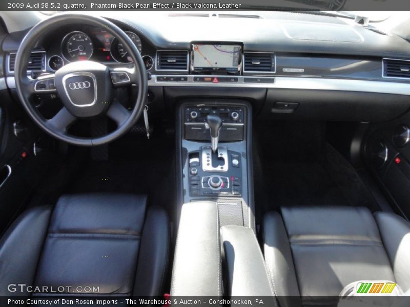 Phantom Black Pearl Effect / Black Valcona Leather 2009 Audi S8 5.2 quattro
