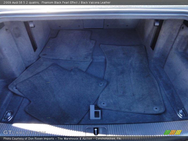 Phantom Black Pearl Effect / Black Valcona Leather 2009 Audi S8 5.2 quattro