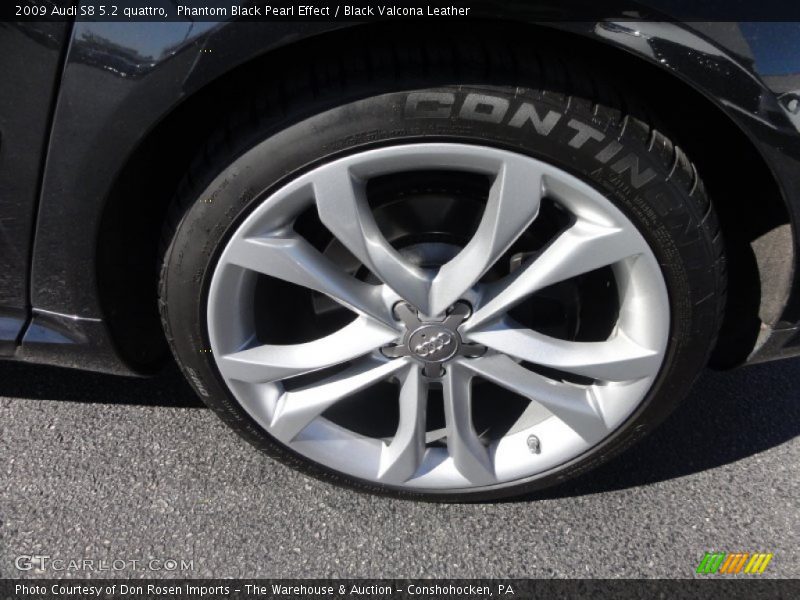 Phantom Black Pearl Effect / Black Valcona Leather 2009 Audi S8 5.2 quattro