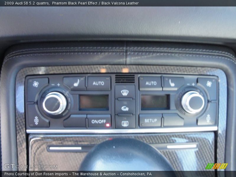 Phantom Black Pearl Effect / Black Valcona Leather 2009 Audi S8 5.2 quattro
