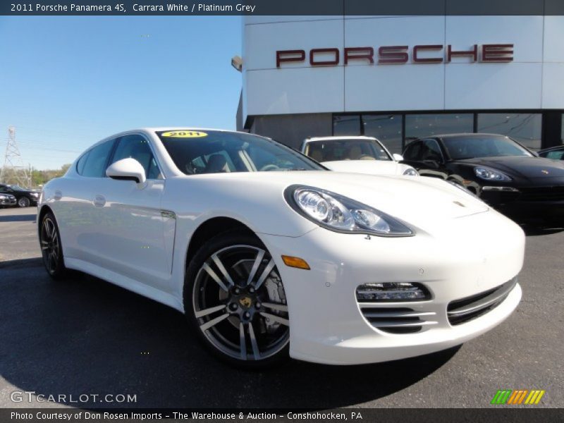 Carrara White / Platinum Grey 2011 Porsche Panamera 4S