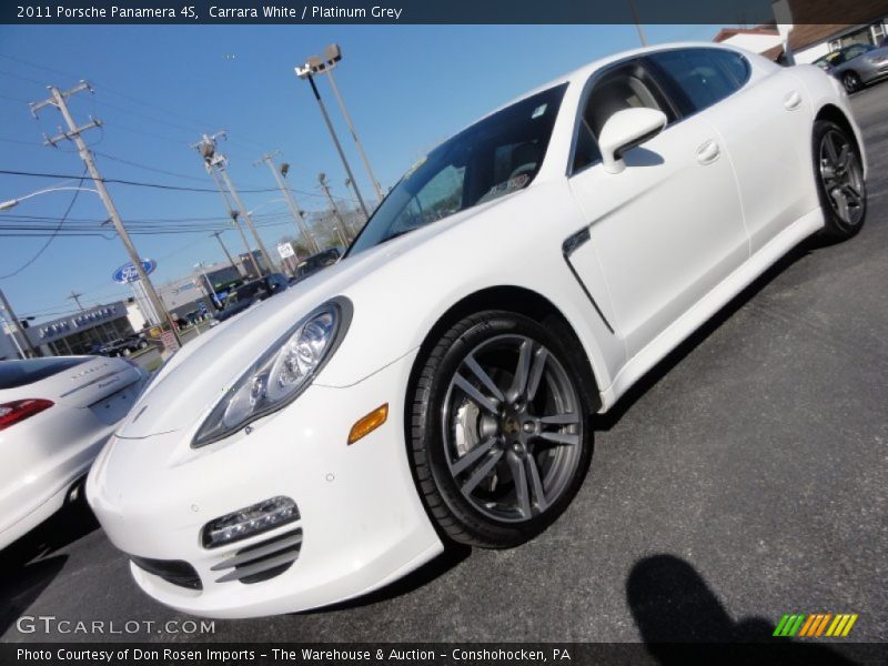 Carrara White / Platinum Grey 2011 Porsche Panamera 4S