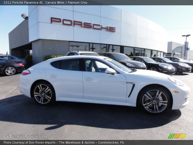 Carrara White / Platinum Grey 2011 Porsche Panamera 4S