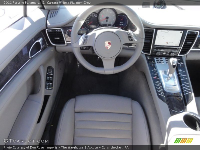Carrara White / Platinum Grey 2011 Porsche Panamera 4S