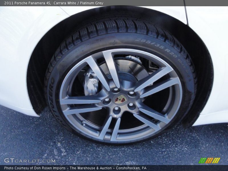 Carrara White / Platinum Grey 2011 Porsche Panamera 4S
