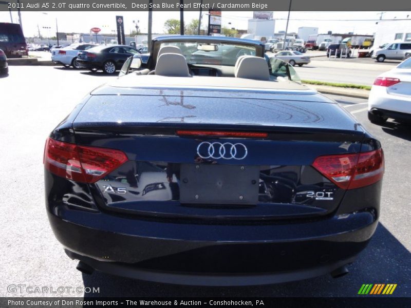 Deep Sea Blue Pearl Effect / Cardamom Beige 2011 Audi A5 2.0T quattro Convertible