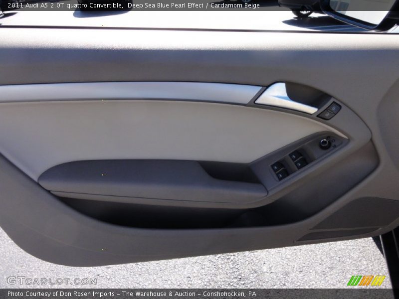 Deep Sea Blue Pearl Effect / Cardamom Beige 2011 Audi A5 2.0T quattro Convertible