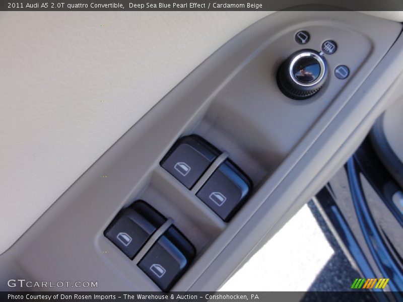 Deep Sea Blue Pearl Effect / Cardamom Beige 2011 Audi A5 2.0T quattro Convertible