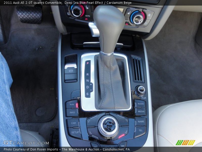 Deep Sea Blue Pearl Effect / Cardamom Beige 2011 Audi A5 2.0T quattro Convertible