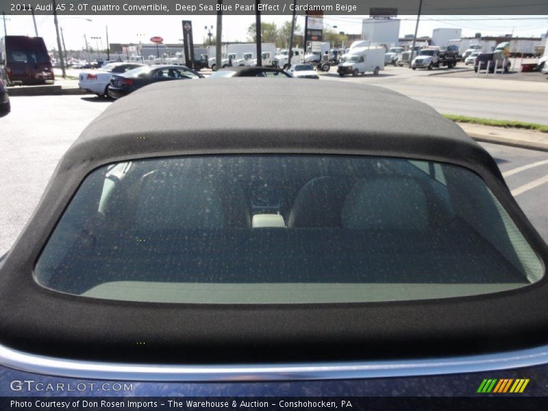 Deep Sea Blue Pearl Effect / Cardamom Beige 2011 Audi A5 2.0T quattro Convertible