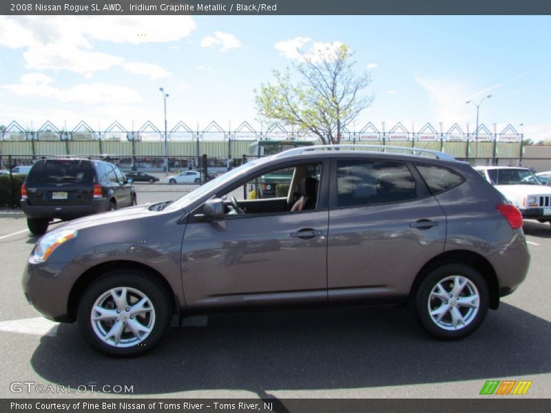 Iridium Graphite Metallic / Black/Red 2008 Nissan Rogue SL AWD