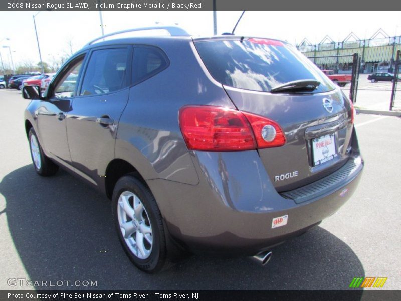 Iridium Graphite Metallic / Black/Red 2008 Nissan Rogue SL AWD