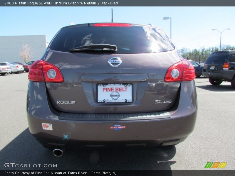 Iridium Graphite Metallic / Black/Red 2008 Nissan Rogue SL AWD