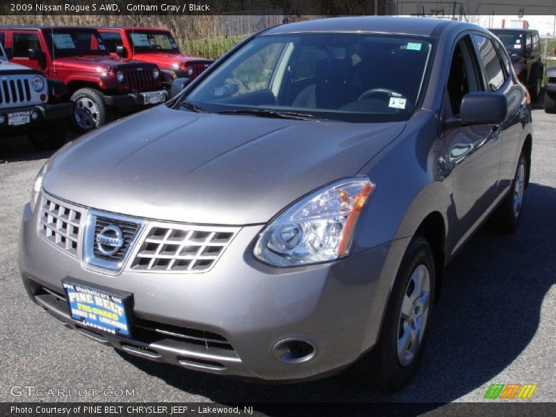 Gotham Gray / Black 2009 Nissan Rogue S AWD